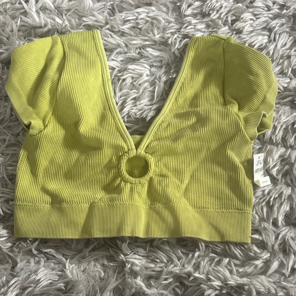 Aerie Lime Green Crop Top